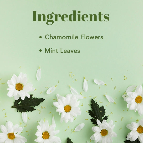 Chamomile Mint Herbal Tea – 50g | 100% Pure Chamomile Flower