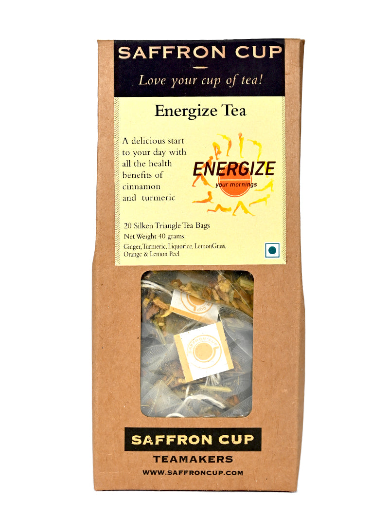 Ginger & Turmeric Herbal Teabags, Tea Bags 40 gm