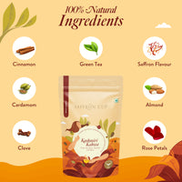 Thumbnail for Kashmiri Kahwa Green Tea – 100g | Saffron-Infused, Cardamom, Cinnamon, Almonds