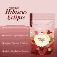 Thumbnail for Hibiscus Eclipse Herbal Tea – 100g | Hibiscus, Black Tea, Fennel, Rose Petals