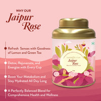 Thumbnail for Jaipur Rose Green Tea – 60g | Green Tea with Rose Petals