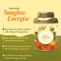 Thumbnail for Sunglow Energize Herbal Tea – 100g | Ginger, Turmeric, Lemongrass