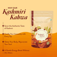 Thumbnail for Kashmiri Kahwa Green Tea – 100g | Saffron-Infused, Cardamom, Cinnamon, Almonds