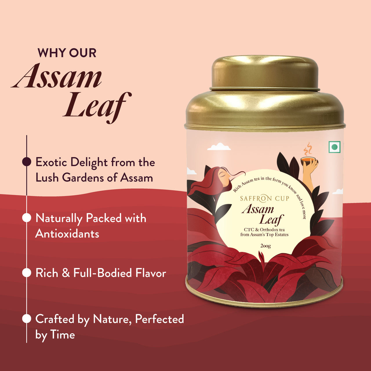 Pure Assam Black CTC Tea – 200g | Fresh Assam Tea