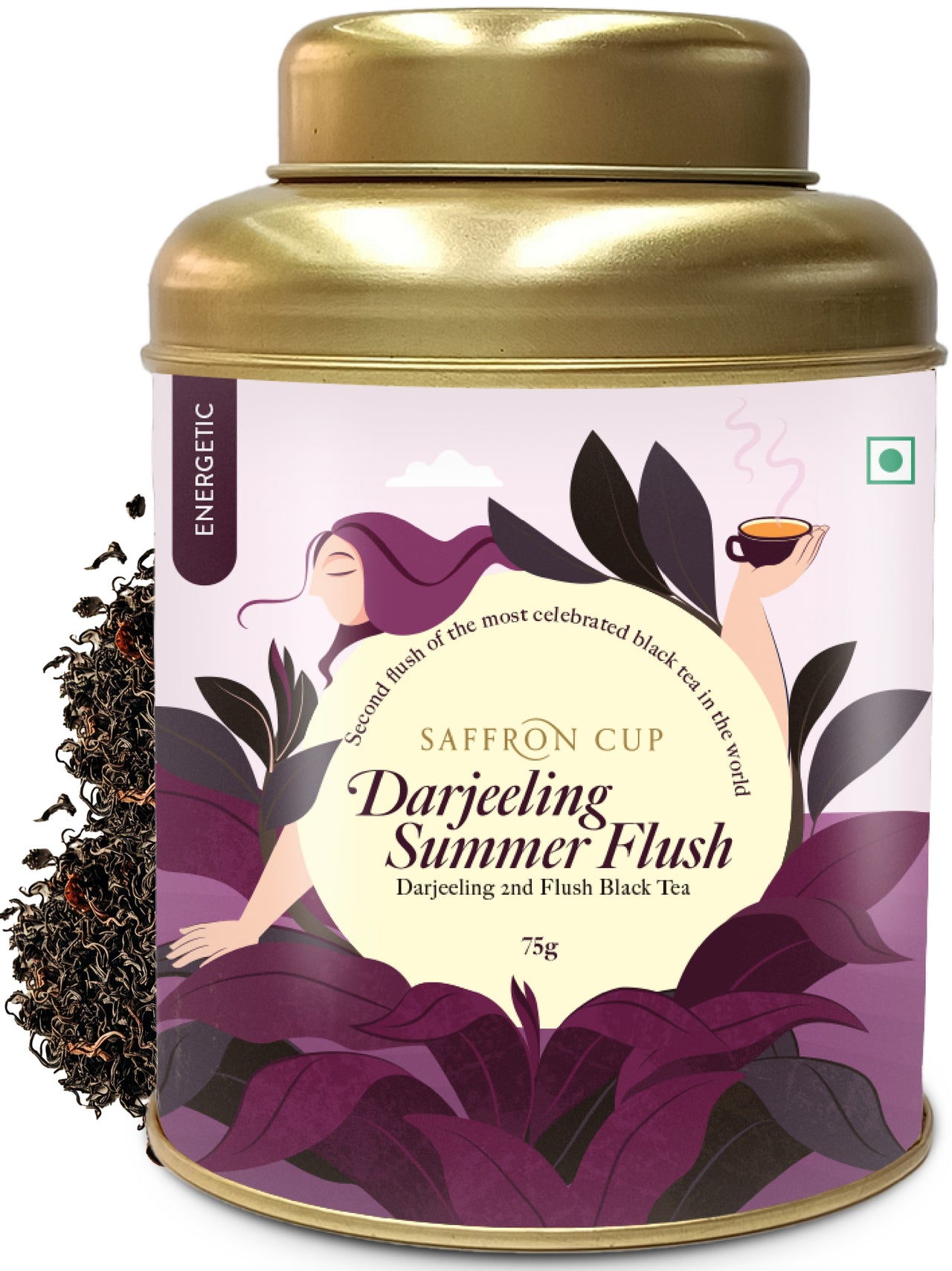 Darjeeling Summer Second Flush Tea (Signature Darjeeling) by Saffron Cup - 80g | 100% Natural, Rich in Antioxidants, Perfect for Connoisseurs & Health