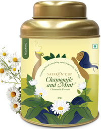 Thumbnail for Chamomile & Mint Herbal Tea | Relax Tea | Loose Tea 50gm | 25 Cups | Health Tea | 100% Natural Teas