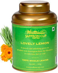 Thumbnail for Lovely Lemon (Lemon Green) Tea - 100g | With Lemon Peel & Lemongrass | Ideal for Detox & Skin Wellness | 100% Natural | A Perfect Wellness Treat for Every Occasion