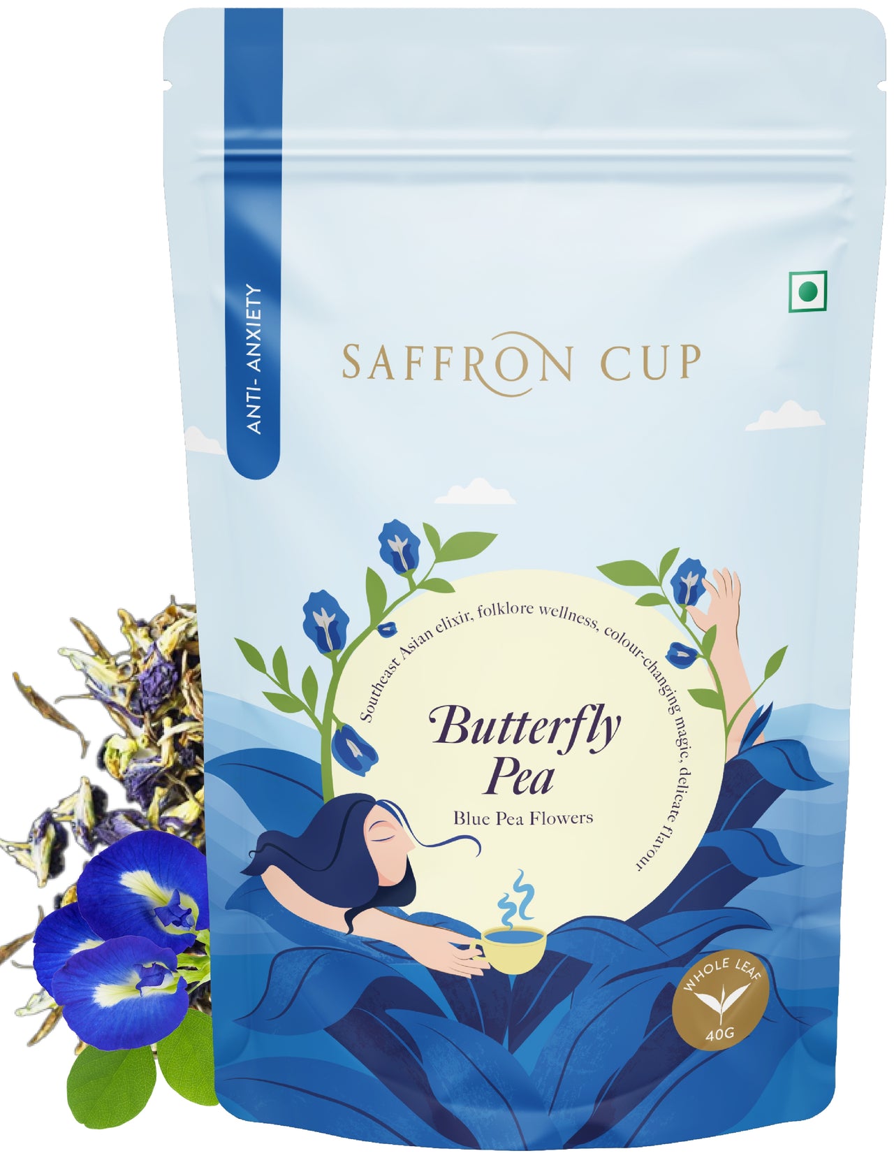 Butterfly Pea Tea – 40g | 100% Natural Blue Pea Flowers